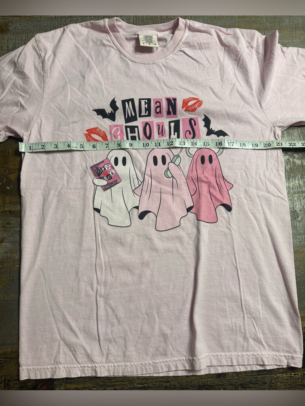 Comfort Colors Light Pink 'Mean Ghouls' Graphic Tee - Picture 5 of 6